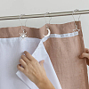 18Pcs 3 Style Universe Theme Iron Shower Curtain Rings for Bathroom HJEW-OC0001-24-7