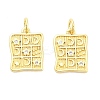 Brass Micro Pave Cubic Zirconia Pendants KK-H527-29G-1
