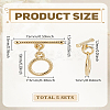 5Bags Eco-friendly Brass Toggle Clasps KK-LP0004-32-2