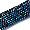 Electroplate Non-magnetic Synthetic Hematite Beads Strands G-T114-59-2