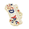 Independence Day Alloy Enamel Pandants FIND-M083-05I-G-2