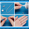 2Pcs 925 Sterling Silver with Crystal Rhinestone Pendant Bails STER-ME0001-24P-3
