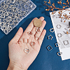 150Pcs 5 Styles Alloy Bead Frame FIND-SP0005-46-3