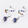 Natural Lapis Lazuli Sphere Dowsing Pendulums MAK-P009-E04-1