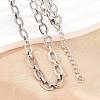 304 Stainless Steel Cable Chains Bracelet & Necklace Jewelry Sets SJEW-L199-04P-2