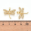 Brass Micro Pave Cubic Zirconia Pendants KK-N257-29G-3