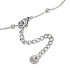 304 Stainless Steel Bowknot Pendant Satellite Chain Necklaces NJEW-I129-06P-3