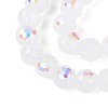 Electroplate Imitation Jade Glass Beads Strands EGLA-N024-01A-B01-3