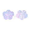 Transparent Spray Painted Glass Beads GLAA-N035-029-G02-3