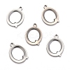 Tarnish Resistant 304 Stainless Steel Alphabet Charms STAS-H122-Q-P-2