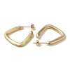 Triangle 304 Stainless Steel Stud Earrings for Women EJEW-I303-04G-2