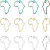 12Pcs 3 Colors Africa Map 304 Stainless Steel Connector Charms STAS-UN0038-78-1