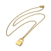 304 Stainless Steel Rolo Chain Pendant Necklaces NJEW-S444-01G-01-4