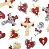 16Pcs 8 Styles Alloy Enamel Pendants FIND-FS0003-88-2