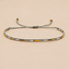Bohemian Braided Adjustable Glass Seed Beaded Bracelets EX8332-5-1