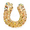 Electroplate Glass Beads Strands EGLA-P066-02A-HP03-2