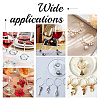 50Pcs 5 Colors PVD Vacuum Plating 304 Stainless Steel Hoop Earring Findings STAS-UN0023-09-6