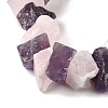 Natural Rose Quartz & Amethyst Beads Strands G-I283-F10-4