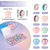 Glass Pearl & Glass Rhinestone Spacer Beads Making Findings Kits DIY-TA0010-41-4