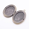 Brass Locket Pendants LS-ECF133-2AB-2