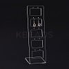 Transparent Acrylic Earrings Display Stands EDIS-G014-01-1