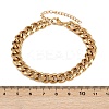3Pcs 3 Styles 304 Stainless Steel Chain Bracelet Set BJEW-F505-01G-4