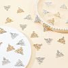 32Pcs 2 Colors Alloy Crystal Rhinestone Links/Connectors ALRI-FH0001-03-5