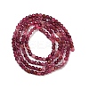 Natural Red Tourmaline Beads Strands G-RM250101-A14-5
