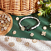 40Pcs 10 Style 1-Hole Alloy Enamel & Rhinestone Shank Buttons BUTT-PH0001-25-5
