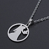 Non-Tarnish 201 Stainless Steel Pendants Necklaces LS-NJEW-S105-JN626-6-1