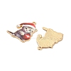 Christmas Alloy Enamel Pendants ENAM-K069-43B-2