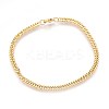Ion Plating(IP) 304 Stainless Steel Curb Chain Bracelets BJEW-P235-12G-1