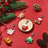 Christmas Theme Resin Pendant Decorations HJEW-JM01133-S-1
