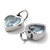 304 Stainless Steel Pendants STAS-D189-06P-14-3