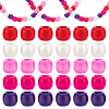 550Pcs 5 Colors Wood European Beads WOOD-GA0001-94-1