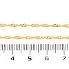 Brass Singapore Chains Necklaces for Women NJEW-D302-34G-4