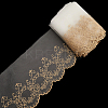 10 Yards Polyester Flower Embroidery  Lace Ribbon OCOR-GF0004-86-8