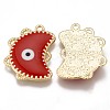 Eco-Friendly Alloy Enamel Pendants ENAM-N050-26-NR-3