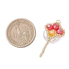 Glass Seed Beaded Tulip Pendants PALLOY-MZ01214-03-2