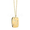 Cute Cartoon Animal 304 Stainless Steel Pendant Necklaces QV5065-8-1