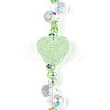 Electroplate Glass and Acrylic Rhinestone Beads Strands MAK-T011-07D-2