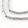 Electroplate Non-magnetic Synthetic Hematite Tube Bead Strands G-S203-10I-1