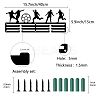 Fashion Iron Medal Hanger Holder Display Wall Rack ODIS-WH0021-119-3