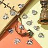 20Pcs Tibetan Style Halloween Pumpkin Jack-O'-Lantern Alloy Pendants TIBEP-YW0001-43AS-5