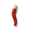304 Stainless Steel Enamel Pendants STAS-R153-19G-1