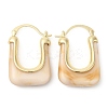 Real 16K Gold Plated Brass Hoop Earrings EJEW-A102-01G-03-1