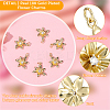 8Pcs Rack Plating Brass Micro Pave Clear Cubic Zirconia Pendants KK-BBC0021-87-5