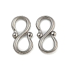 Non-Tarnish 304 Stainless Steel S-Hook Clasps STAS-U007-20A-P-1
