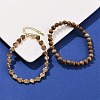 Natural & Synthetic Mixed GemstoneBeaded Bracelets Set for Women BJEW-G752-02G-3