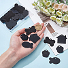 32Pcs 4 Style Aluminium Pendants ALUM-BC0001-66-3